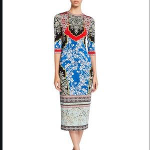 Alice & Olivia  Palace Daffodil Floral Print Stretch Dress